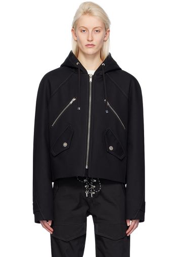 Dion Lee Black Zip-Up Jacket