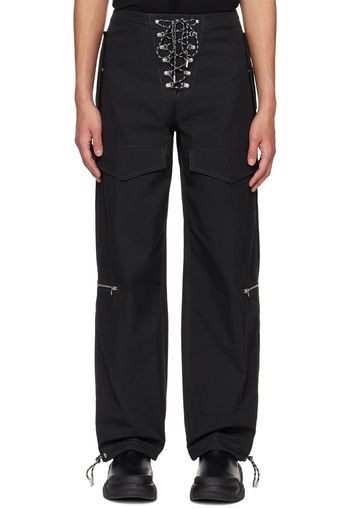 Dion Lee Black Hiking Cord Cargo Pants