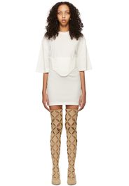 Dion Lee White Undercorset Mini Dress