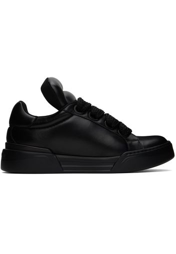 Dolce & Gabbana Black Mega Skate Sneakers