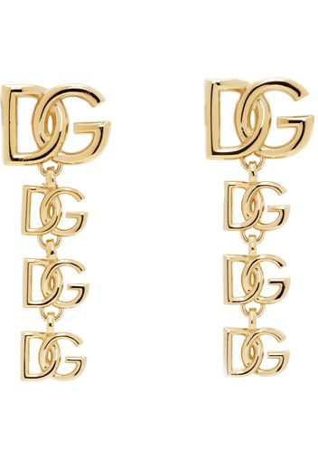 Dolce & Gabbana Gold Logo Earrings