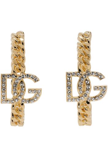 Dolce&Gabbana Gold DG Logo Earrings