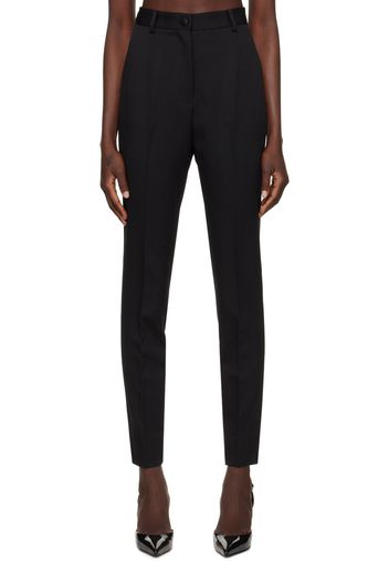 Dolce&Gabbana Black Creased Trousers