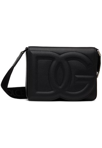 Dolce&Gabbana Black Medium 'DG' Logo Crossbody Bag