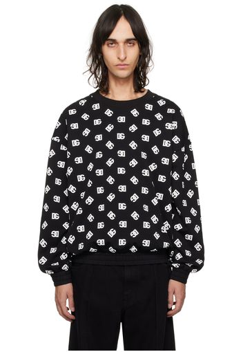 Dolce & Gabbana Black Printed Sweatshirt