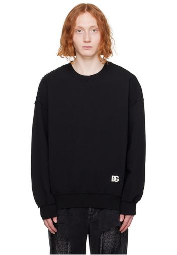 Dolce&Gabbana Black Printed Sweatshirt