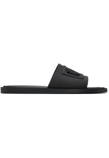 Dolce & Gabbana Black 'DG' Slides