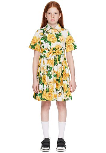 Dolce&Gabbana Kids Yellow Floral Dress