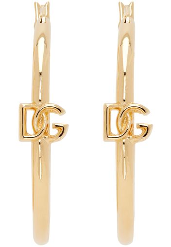 Dolce&Gabbana Gold 'DG' Logo Earrings