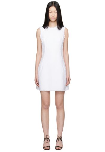 Dolce&Gabbana White Raw Edge Minidress