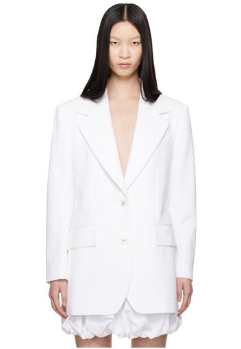 Dolce&Gabbana White Single-Breasted Blazer