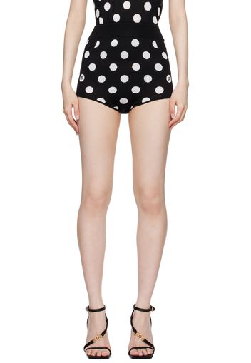 Dolce&Gabbana Black & White Polka Dot Shorts