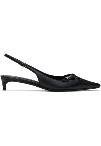 Dolce&Gabbana Black Mun Nappa Leather Heels