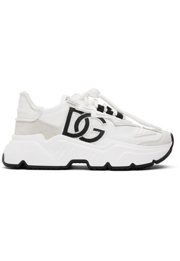 Dolce&Gabbana White Mixed-Material Daymaster Sneakers