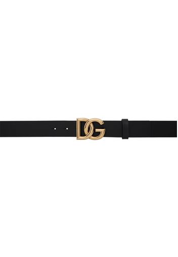 Dolce&Gabbana Black Lux Leather Belt