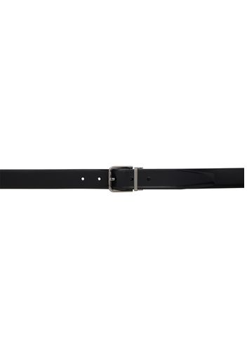 Dolce&Gabbana Black Brushed Calfskin Belt