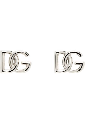 Dolce&Gabbana Silver 'DG' Logo Earrings