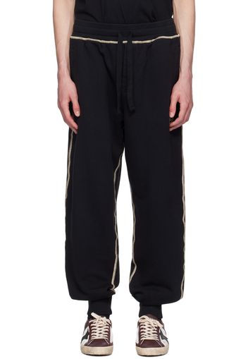 Dolce&Gabbana Black Heraldic DG Logo Sweatpants