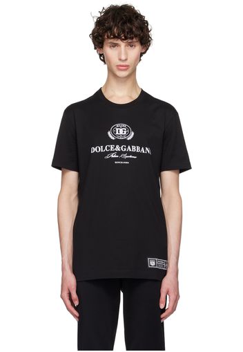 Dolce&Gabbana Black Logo Print T-Shirt