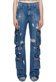 Dolce & Gabbana Blue Distressed Jeans