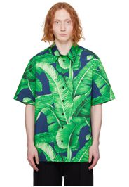 Dolce&Gabbana Green & Navy Printed Shirt