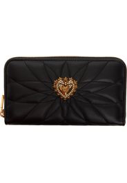 Dolce&Gabbana Black Zip-Around Devotion Wallet