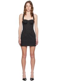 Dolce&Gabbana Black Polka Dot Minidress