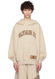 Dolce&Gabbana Beige 'Dolce&Gabbana' Embroidery Hoodie