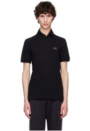 Dolce&Gabbana Black Logo Plaque Polo