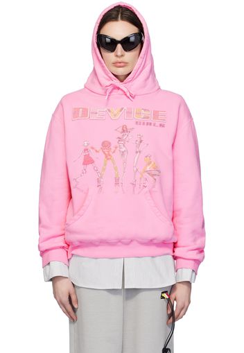 Doublet Pink PZ Today Edition Device Girls Hoodie