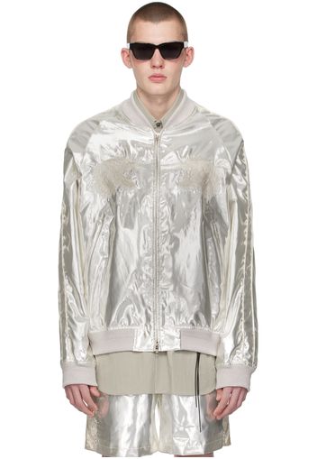 Doublet Silver Souvenir Bomber Jacket