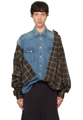 doublet Blue Undressed Layered Shirt