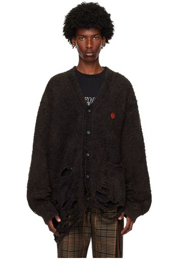 doublet Black Zombie Silhouette Cardigan