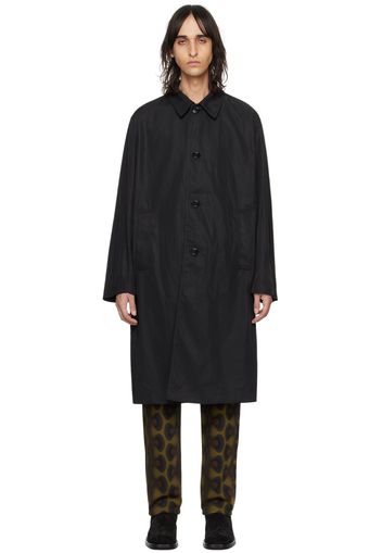 Dries Van Noten Black Single-Breasted Coat