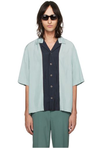 Dries Van Noten Blue Laddered Shirt