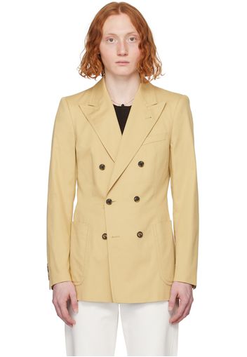 Dries Van Noten Beige Peaked Blazer