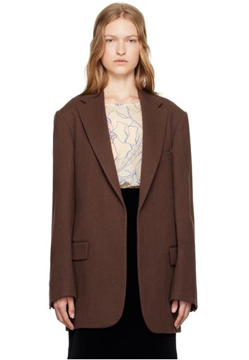 Dries Van Noten Brown Wool Blazer