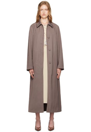 Dries Van Noten Taupe Long Coat