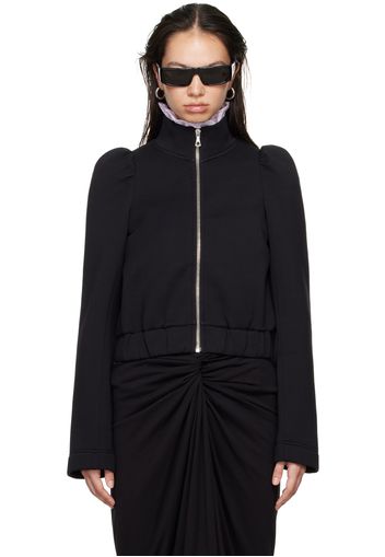 Dries Van Noten Black Zip Cotton Jacket