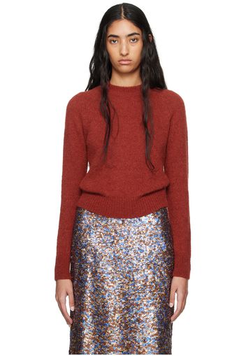 Dries Van Noten Red Alpaca Sweater