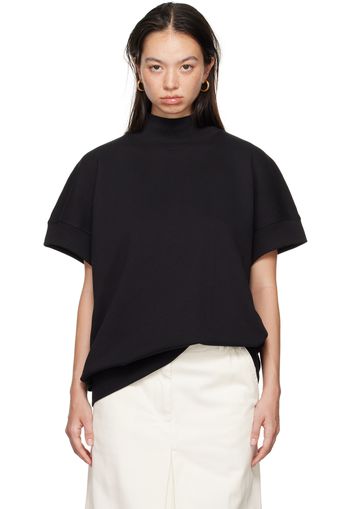 Dries Van Noten Black Short Sleeved Sweatshirt