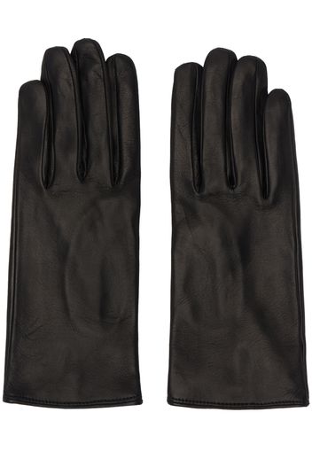 Dries Van Noten Black Soft Leather Gloves