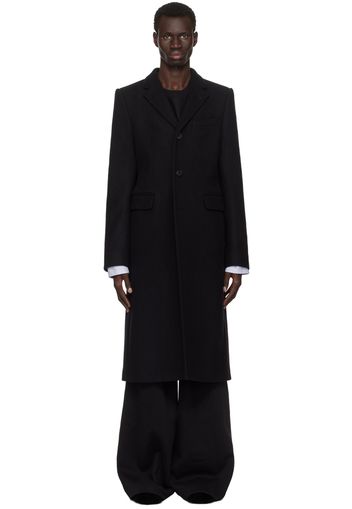 Dries Van Noten Black Wool Coat