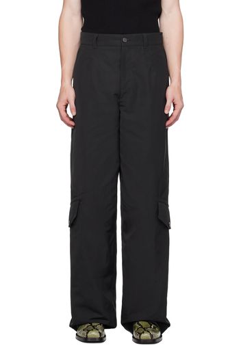 Dries Van Noten Black Loose Cargo Pants