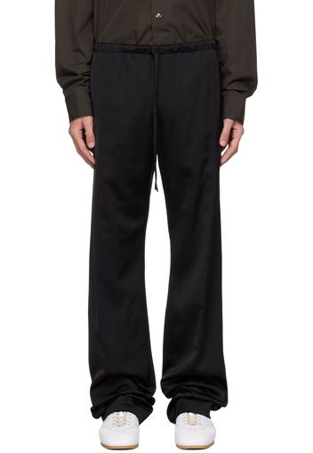 Dries Van Noten Black Drawstring Trousers