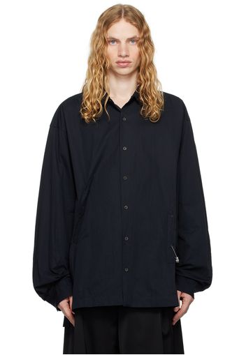 Dries Van Noten Navy Twill Shirt