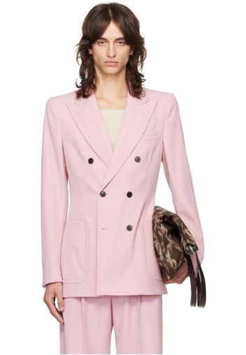 Dries Van Noten Pink Tight Fit Blazer