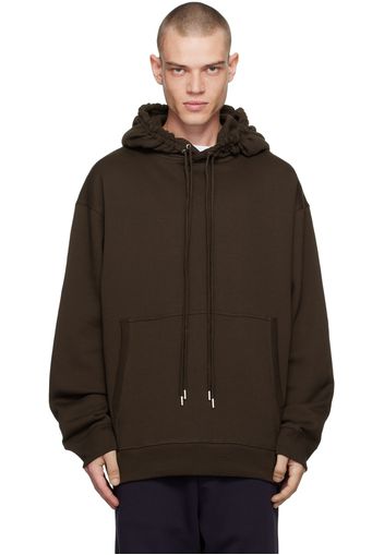 Dries Van Noten Brown Loose Fit Hoodie