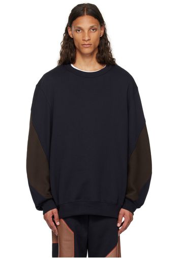 Dries Van Noten Navy Loose Fit Sweatshirt