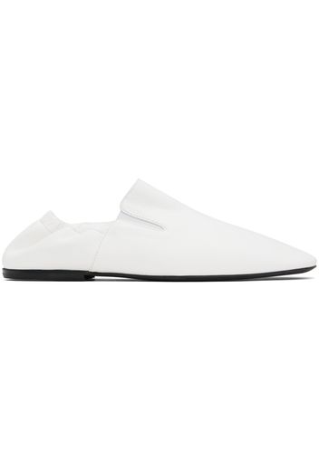 Dries Van Noten White Leather Loafers